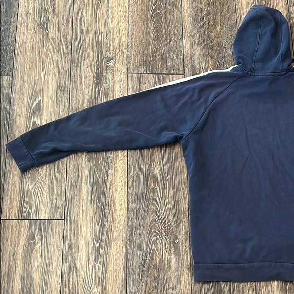 Adidas Navy Blue Hoodie Mens Large - Picture 5 of 15